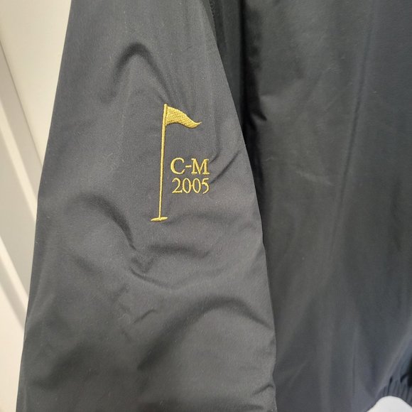 DryJoys By Footjoy Jacket Mens Medium M Black Short Sleeve 1/2 Zip Pullover Golf - Picture 6 of 7